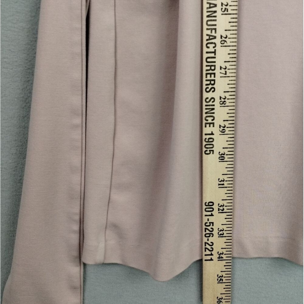 Nwot Express Women XL T-Shirt Dress Dusty Pink Tie Front Short Sleeve - Picture 8 of 10